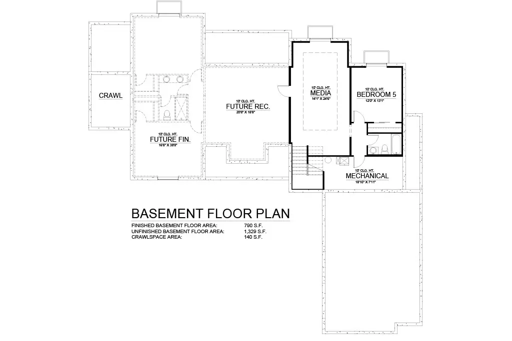 Ponderosa basement floor plan