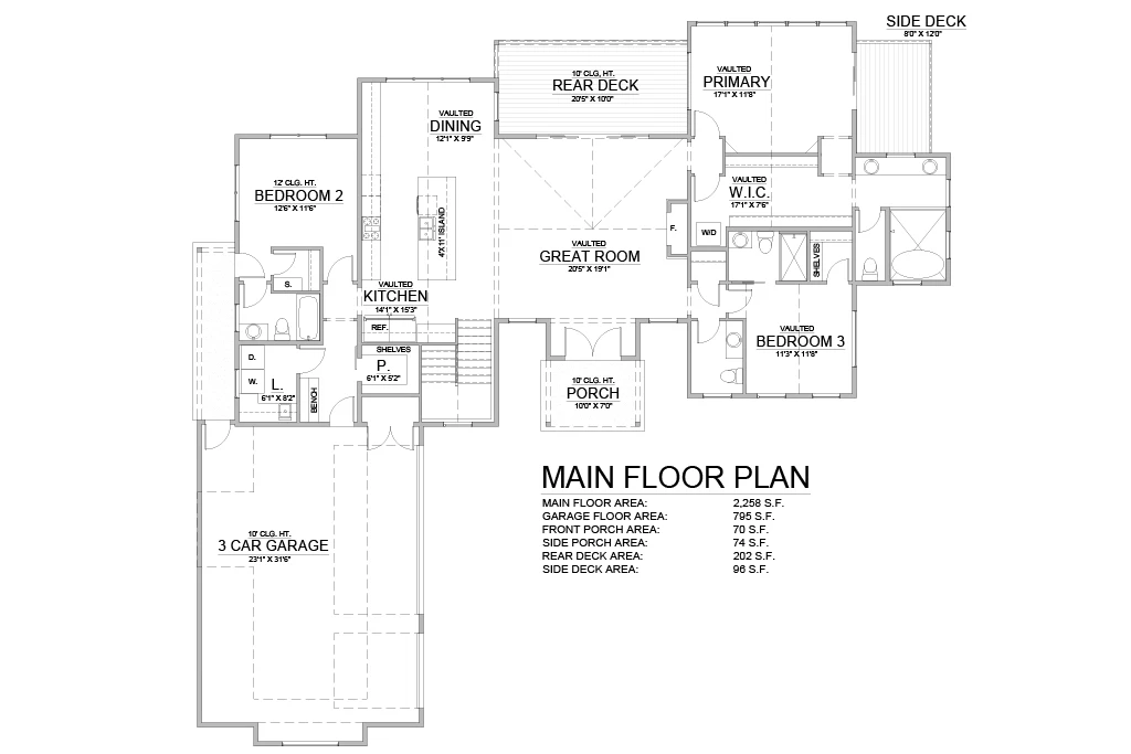 Cottonwood main floor plan